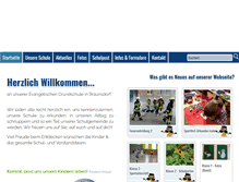 Tablet Screenshot of ev-schule-braeunsdorf.de